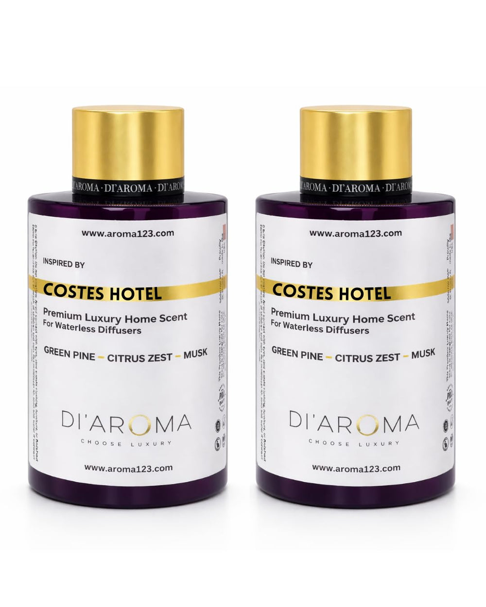Mystic Romance Di’Aroma Costes Hotel bottle 120ml for elegant spaces and waterless diffusers.