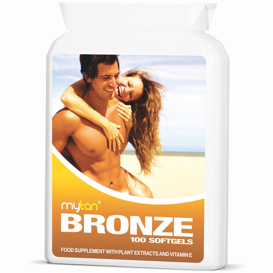 MyTan Bronze bottle front suggesting premium sunless tan potential.