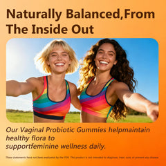 Travel-friendly Flora Plus Gummies bottle keeps you covered on the go.