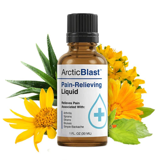 N-Labs Arctic Blast pain drops pour for targeted relief and quick application.