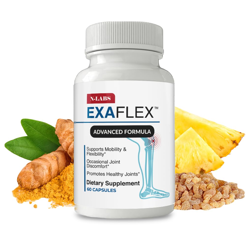N-Labs ExaFlex capsules bottle for easy daily joint support.