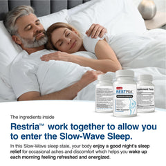N-Labs Restria melatonin and botanicals focus on promoting relaxed sleep.