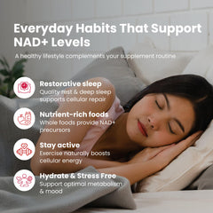 NAD Plus Revive+Immune morning routine scene emphasizes simple wellness ritual.