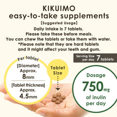 NAFFY KIKUIMO packaging with 210 tablets in a bottle for everyday routines