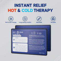 Najudok gel pack dual-sided design for longer heat or longer cold therapy.