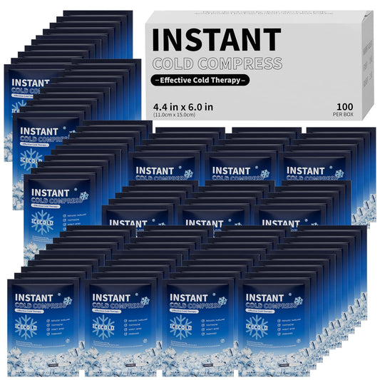 Najudok Instant Ice Pack 4.4 by 6 inches ready for quick, freezer-free cooling.