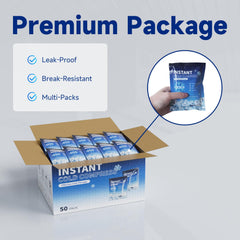Najudok Instant Ice Pack with tear-resistant layer stays leak-free during transport.