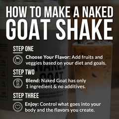 NAKED Vanilla protein powder pour into shaker conveys versatile everyday use.