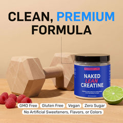 Ligature of electrolytes in NAKED Lean Creatine HCl aids hydration during training.
