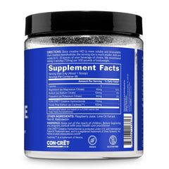 NAKED Lean Creatine HCl product page highlights vegan, gluten-free, and non-GMO claims.