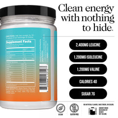 NAKED Mango EAAs ingredients label reveals 2:1:1 amino acid profile.