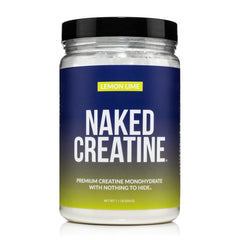 NAKED pure micronized creatine lemon lime powder for easy mixing