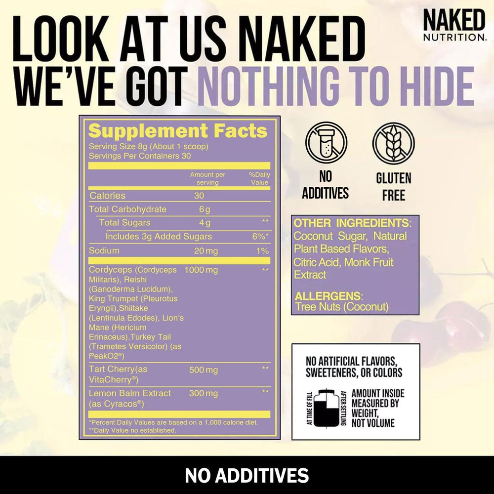 NAKED Recovery tart cherries provide natural flavor and wellness notes