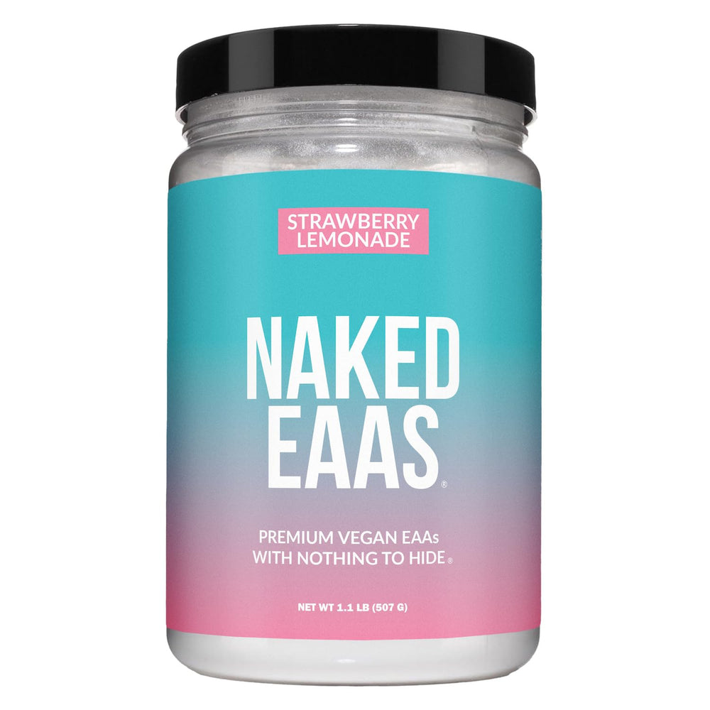 NAKED Strawberry Lemonade EAAs bottle for on-the-go energy support