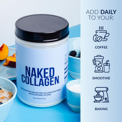 NAKED nutrition label shows protein-rich, gluten-free and paleo-friendly ingredients.