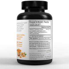 Nanocur plant-based carrier visual emphasizes enhanced absorption.