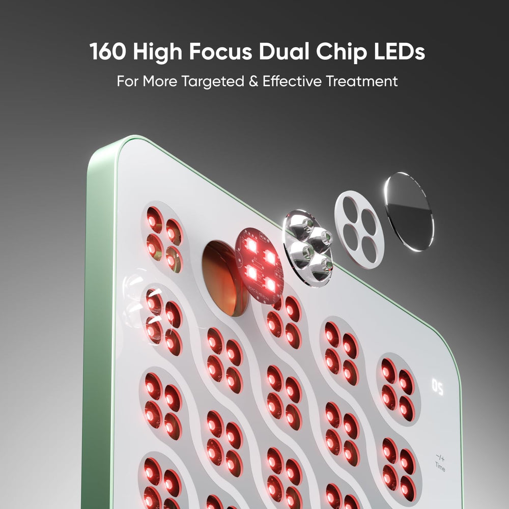 Nanoleaf adjustable timer enables precise 10–30 minute sessions.