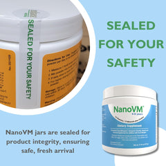 NanoVM pudding stir-in being folded into dessert for easy nutrition