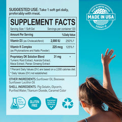 NANOWELL DK Solution bottle pour demonstrating convenient dosage for calcium metabolism support