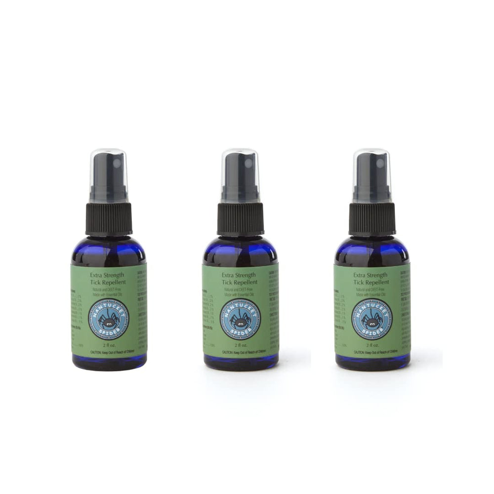 Nantucket Spider Tick Repellent Spray 3-Pack with compact 2 oz bottles for on-the-go protection.