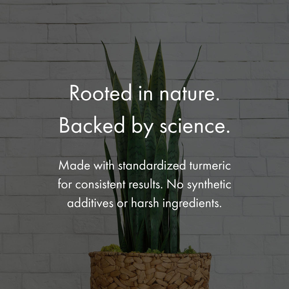 NAOMI bottle with glass of water suggests easy daily use.