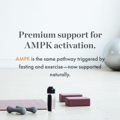 Packaging on a clean desk illustrating a daily wellness routine