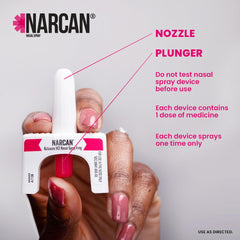 NARCAN easy-to-use nasal spray with no injections required.