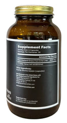 Close-up of Lamb Liver label emphasizes natural nutrient content