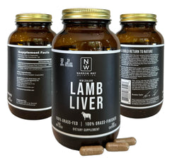 Lifestyle scene with active adult taking Narrow Way Lamb Liver for daily energy
