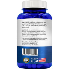 NasaBeahava CoQ10 800mg amber bottle closeup showing premium packaging.