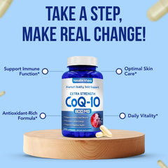 NasaBeahava CoQ10 800mg capsules dispense image showcases simple daily rituals.
