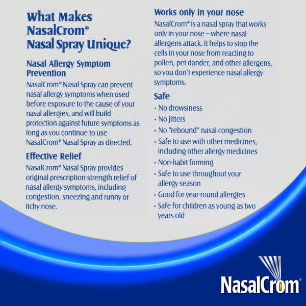 NasalCrom bottle cap closeup shows child-safe design
