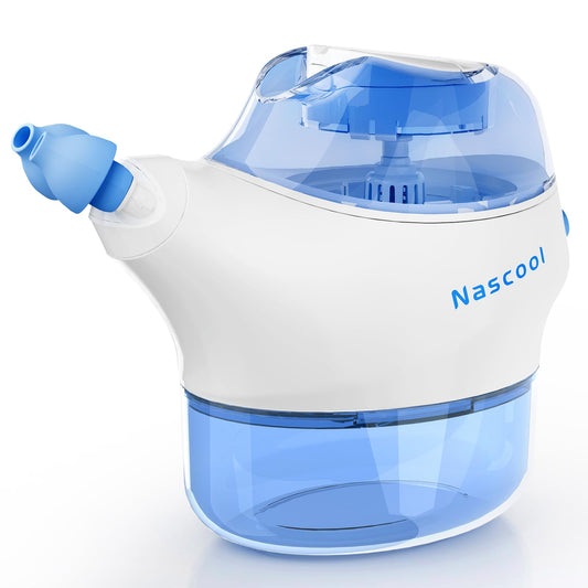 Nascool nasal irrigation system kit components support easier breathing.