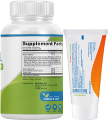 Naticura Alleviate hemorrhoid cream tube provides soothing relief.