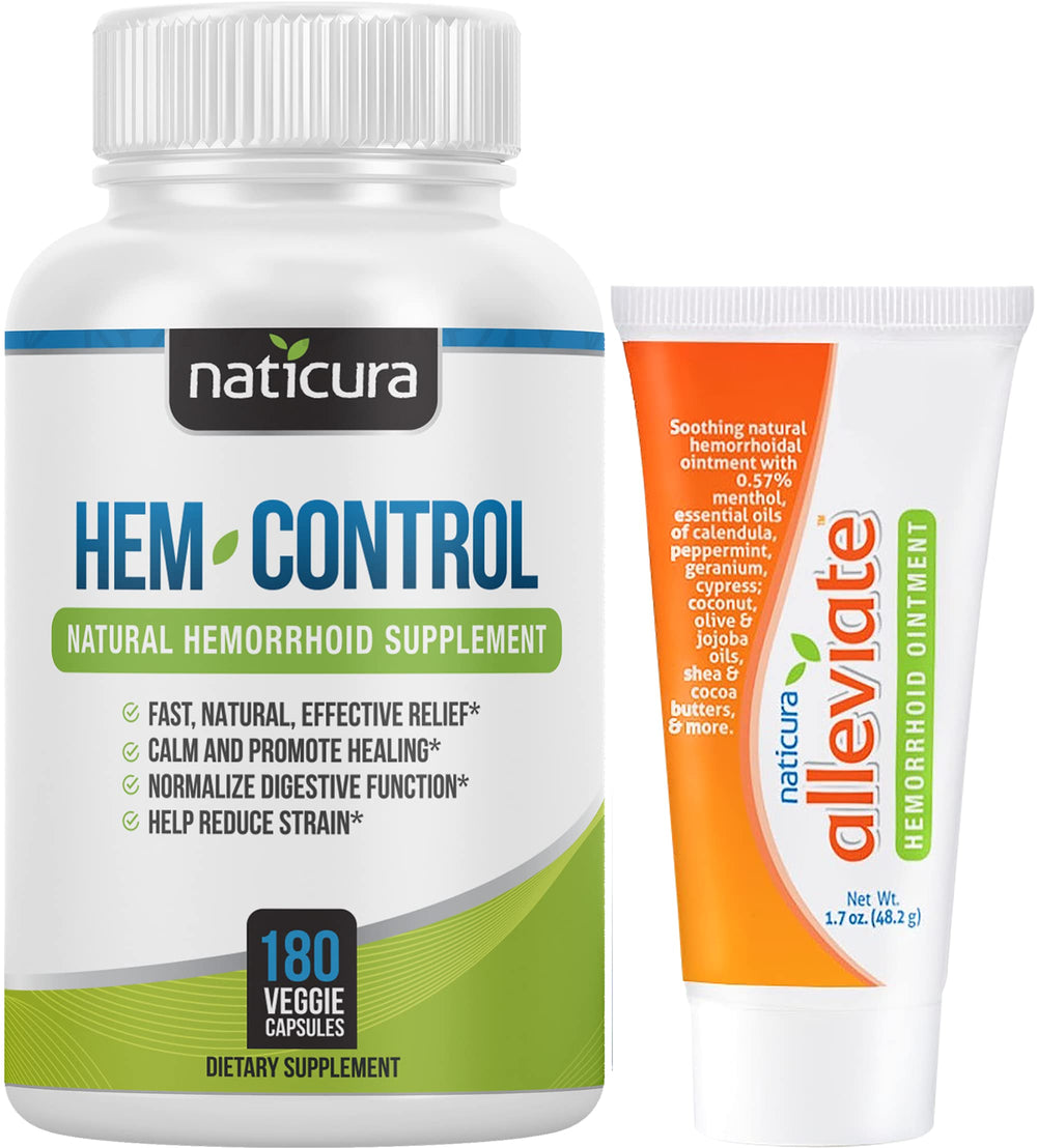 Naticura Hem-Control bottle for digestive support with natural ingredients.