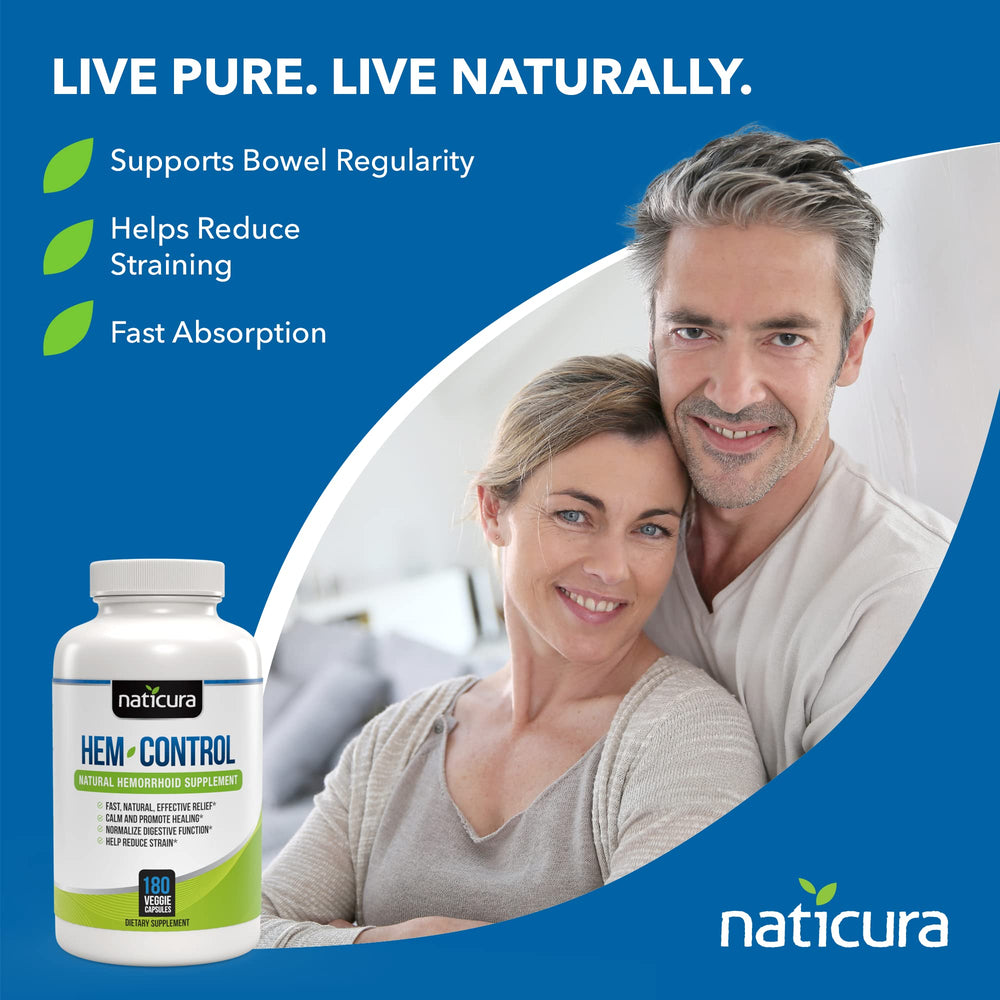 Naticura Hem-Control ingredients: diosmin and hesperidin for calm irritation