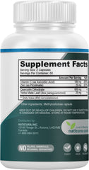 Close-up of Naticura capsules showing the zinc quercetin blend