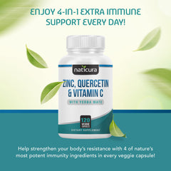 Naticura label highlights zinc picolinate and quercetin dihydrate