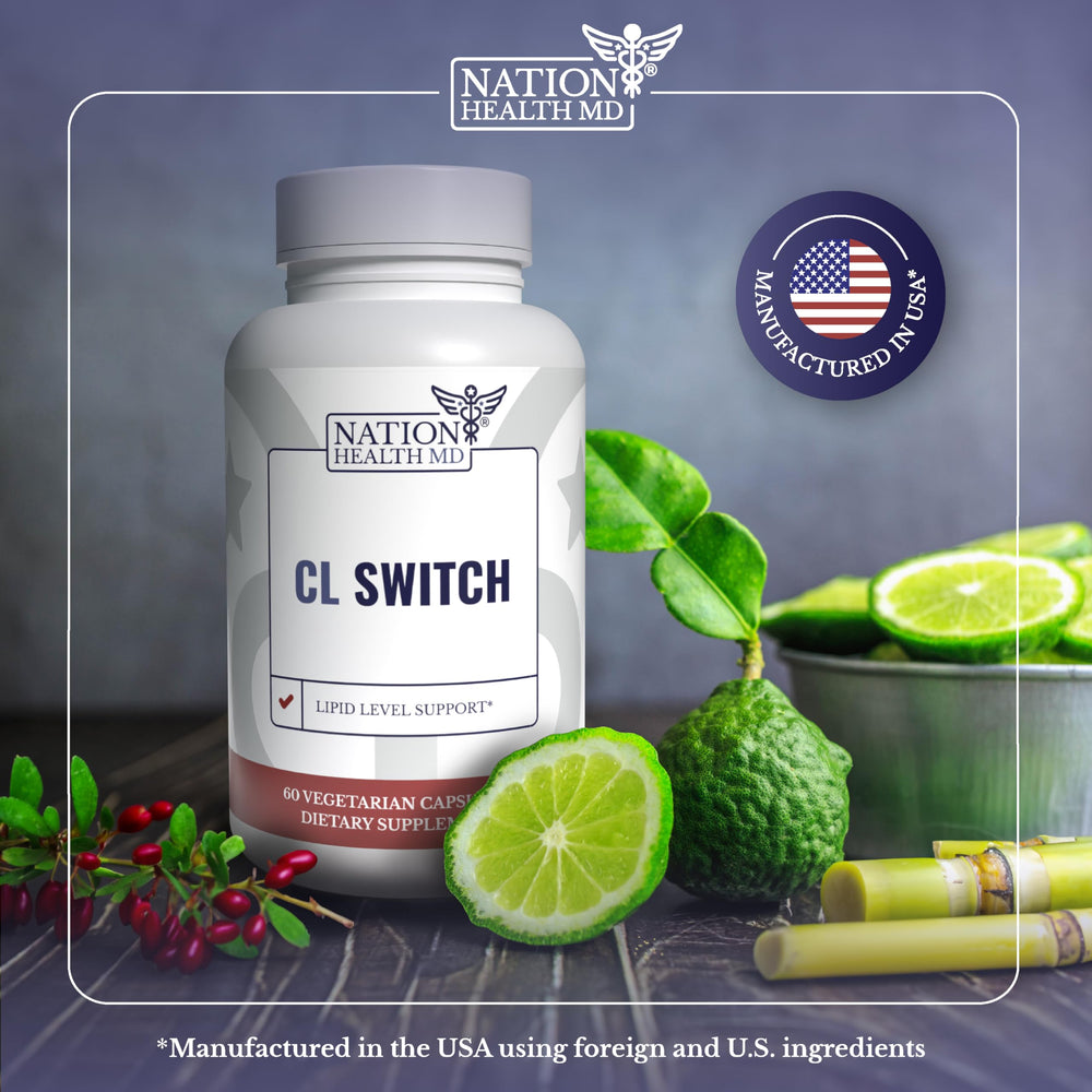 CL Switch bottle pouring capsules into hand for daily use