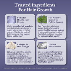 Nation Health MD Hair Switch ingredients table emphasizes zinc, selenium, and vitamin D3.