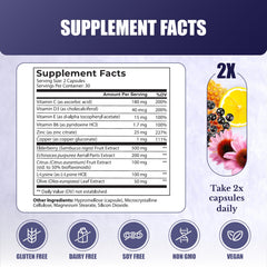 Nation Health MD Immuno MD capsules close-up highlighting zinc and vitamin C for daily immune support.