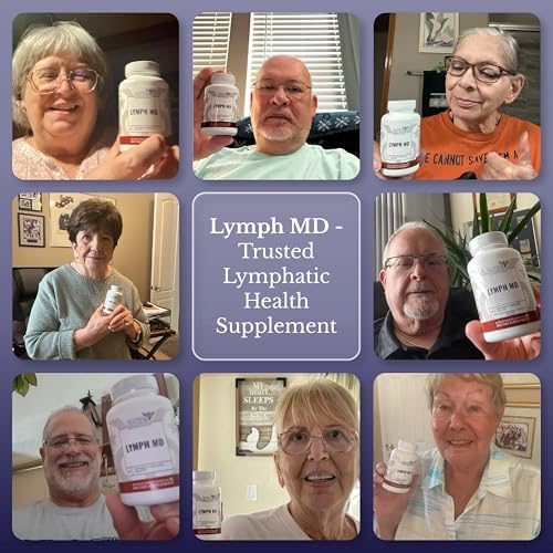 60-capsule pack of Nation Health MD Lymph MD for month-long use.