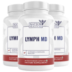 Nation Health MD Lymph MD bottle front view for daily botanical support.