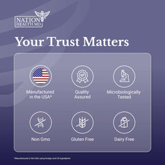 NATION HEALTH MD MD Cleanse24 usa-made badge on bottle signals quality.