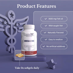 Nation Health MD Omega-3 MD display in store for easy selection