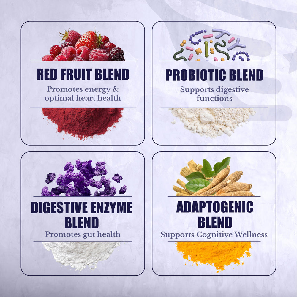 Nation Health MD Reds Powder being dispensed into water for easy mix