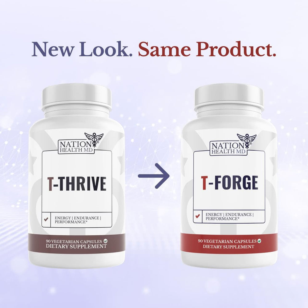 Nation Health MD T-Forge USA made label indicating quality.