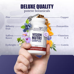 Nation Health MD Vision Nutri Complex pills ready for daily eye support