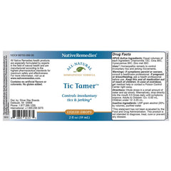 Native Remedies Tic Tamer tincture dropper for easy daily dosing
