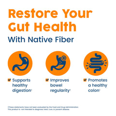 NativePath Baobab Prebiotic Fiber Powder measuring scoop for precise serving.